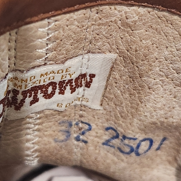 Vintage Cowtown Men’s Brown Leather Packer Boots - Size 9.5 E (Wide) - Handmade